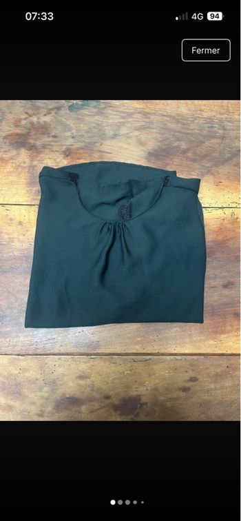 Haut noir Zara décolleté dans le dos 