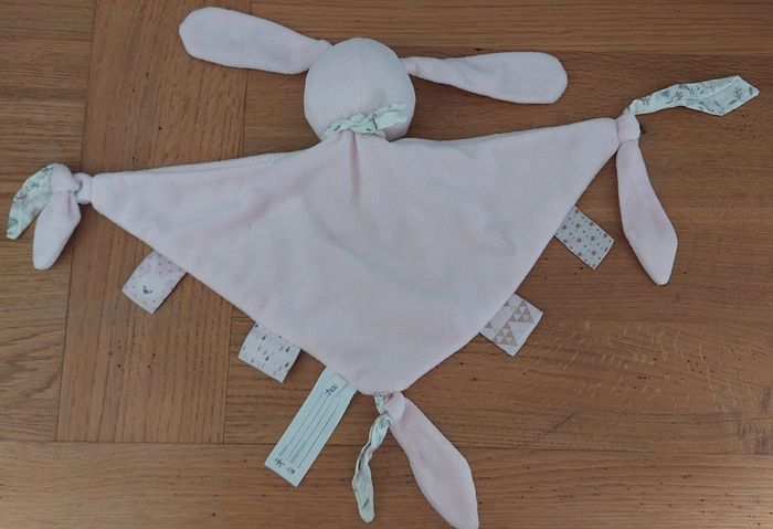Doudou plat triangle lapin - Bout'Chou - photo numéro 3