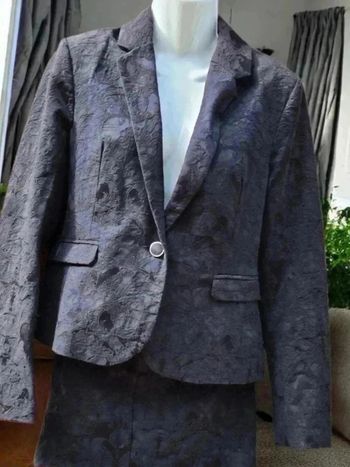 Tailleur jupe camaïeu noir  🌹 38 🌹