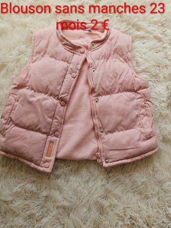 Blouson sans manches 23 mois