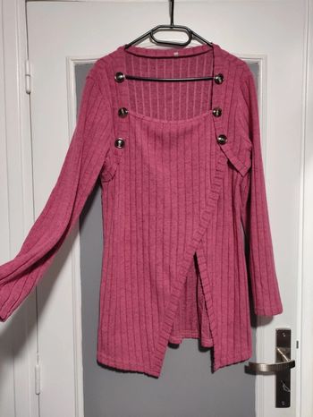Haut long rose taille 46