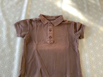 Polo manches courtes beige Kidkanaï 5 ans