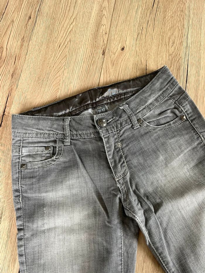 jeans gris zara taille 12 ans - photo numéro 2