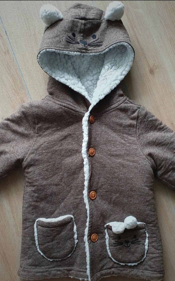Veste chaude fille 2- 3 ans, 92cm - photo numéro 2