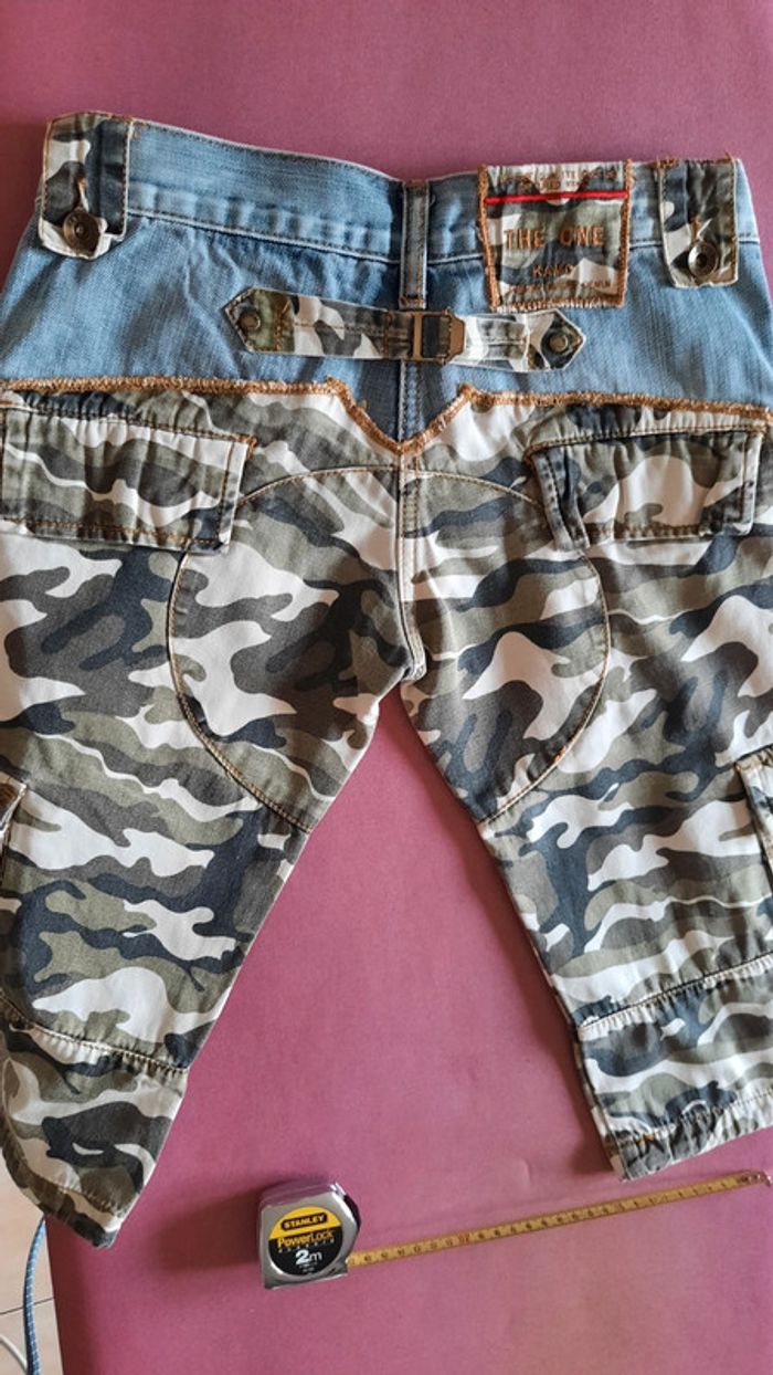 Bermuda jean/treillis - photo numéro 9