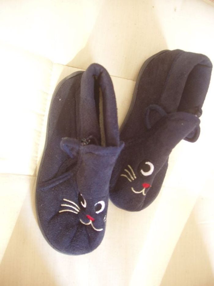 chaussons avec fermeture éclair