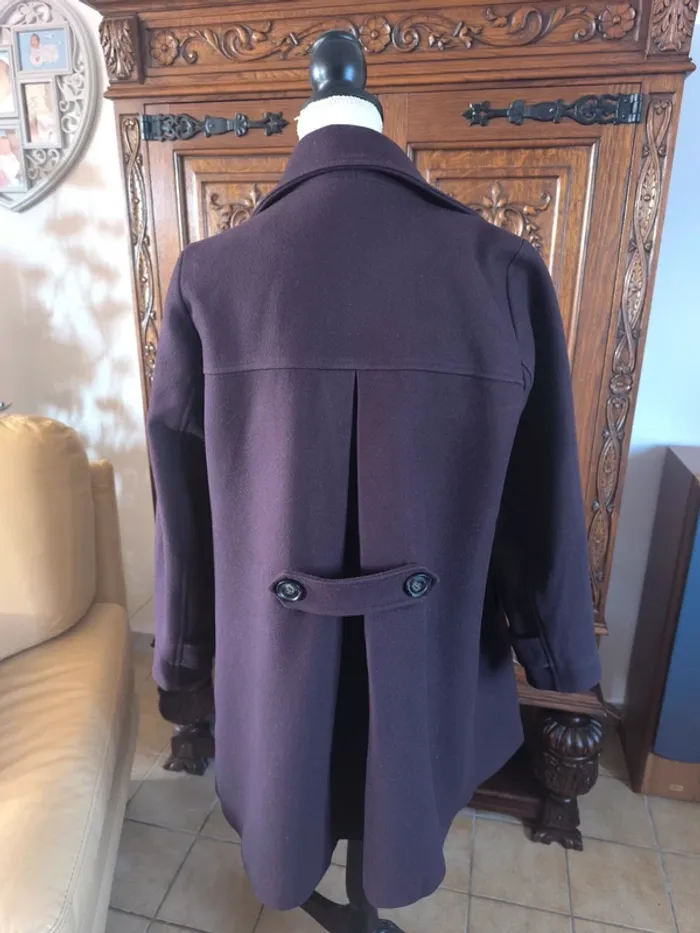 Magnifique manteau laine couleur prune - photo numéro 8