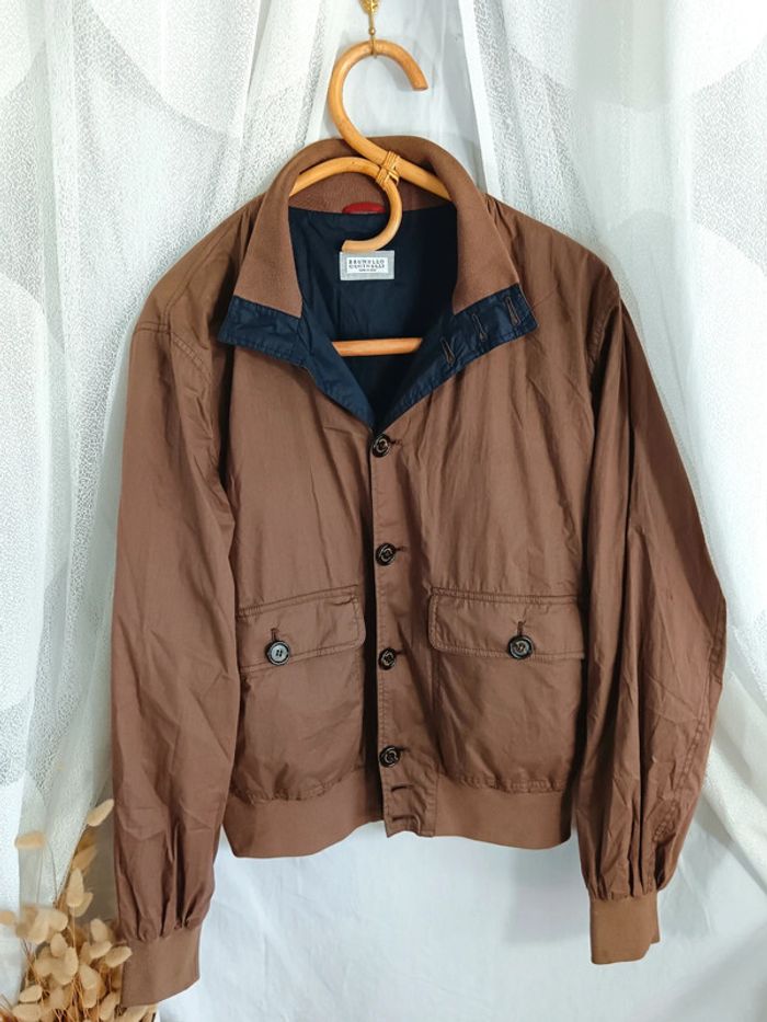 Brunello Cucinelli | Bombers fin marron | t. M - photo numéro 13