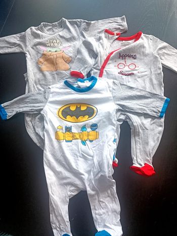 Lot 3 pyjamas légers garçon 6 mois