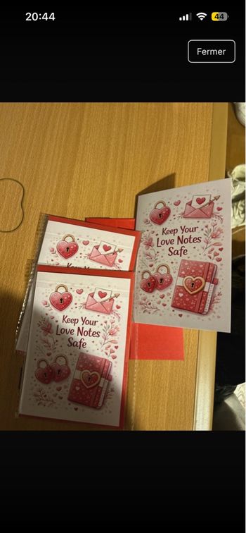 3 Cartes avec enveloppe 6€