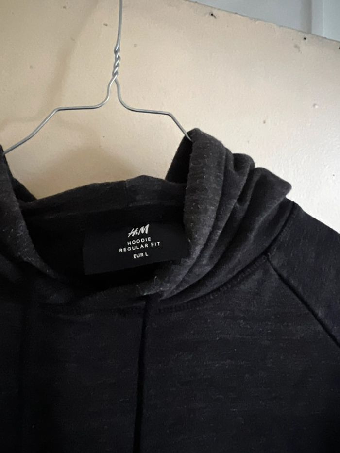 Pull à capuche H&M bon état large gris - photo numéro 2