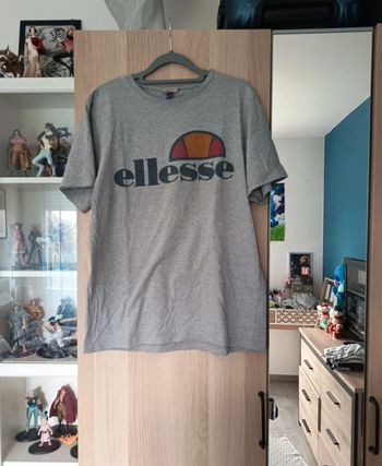 Tee-shirt gris clair Ellesse - Taille L 40