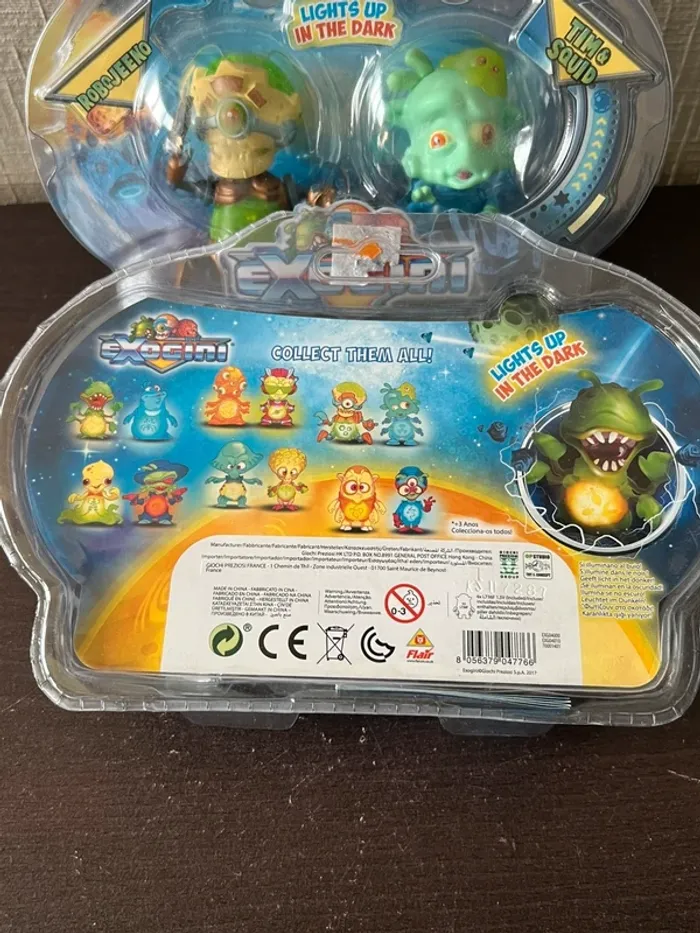 Lot de 2 packs Exogini – Robojeeno & Timo Squid – Neufs sous blister - photo numéro 2