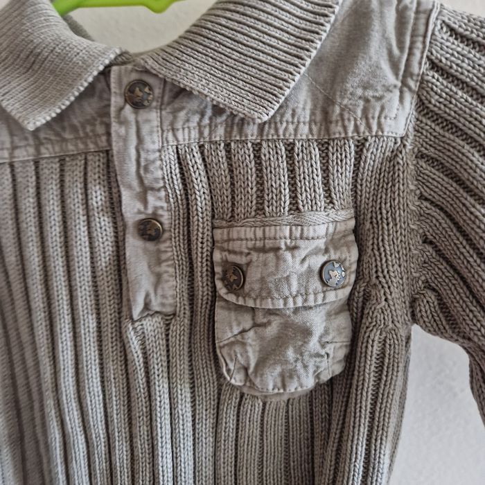 6 mois pull marron kaki - photo numéro 2