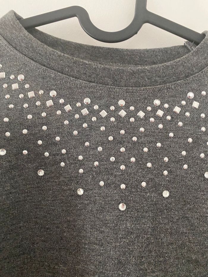 Pull perle gris Zara taille 36 - photo numéro 6