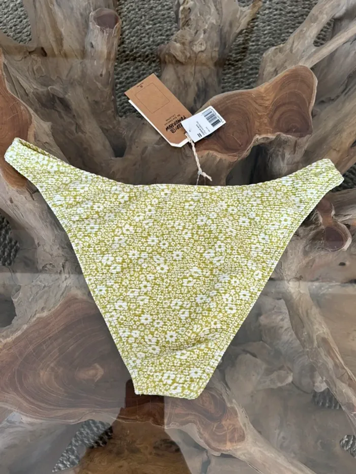 Bas de maillot de bain Billabong femme vert fleur blanc - photo numéro 4