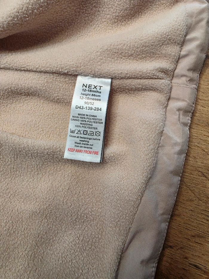 Veste mi-saison rose poudré Next 12-18 mois 86 cm - photo numéro 5