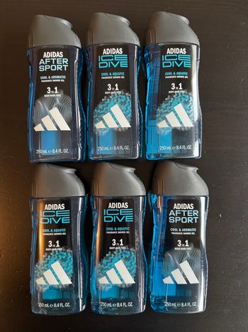 Gel douche 3 en 1 adidasx 6  250ML x6