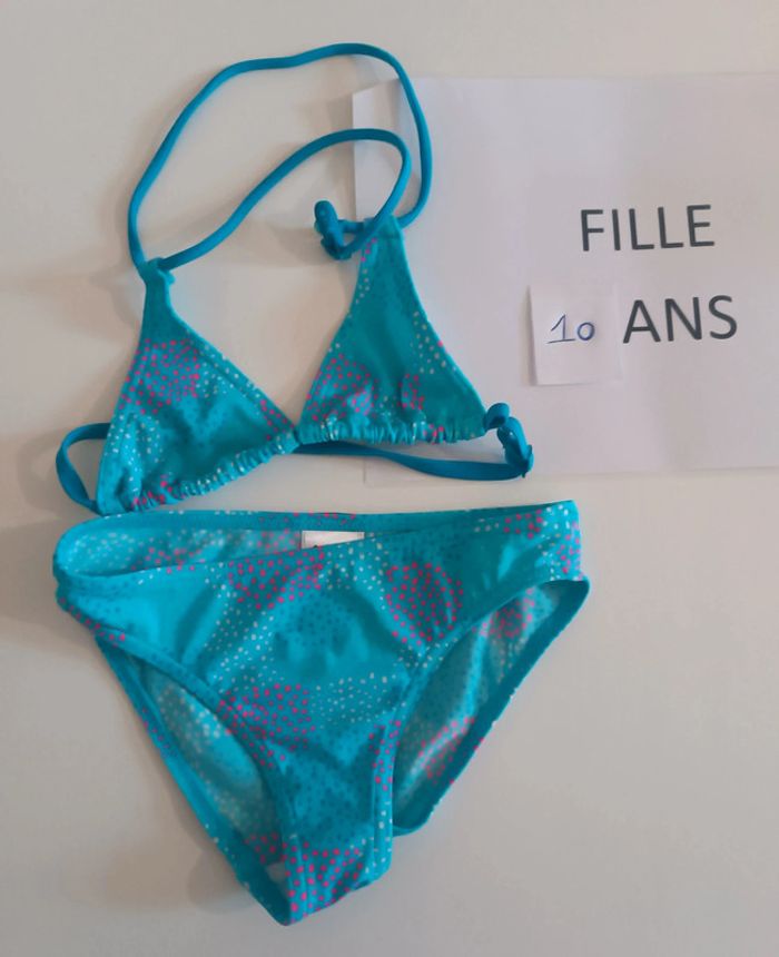 Maillot de bain 2 pièces Decathlon 10 ans