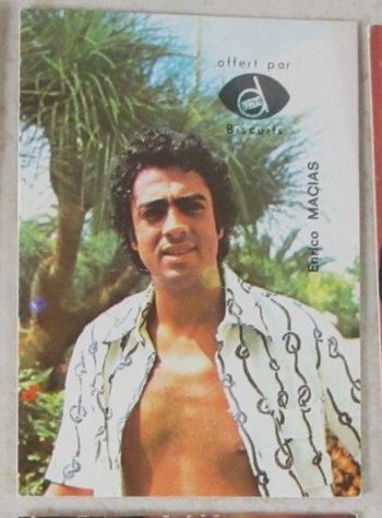 Carte de collection Enrico Macias 7 x 5 cm