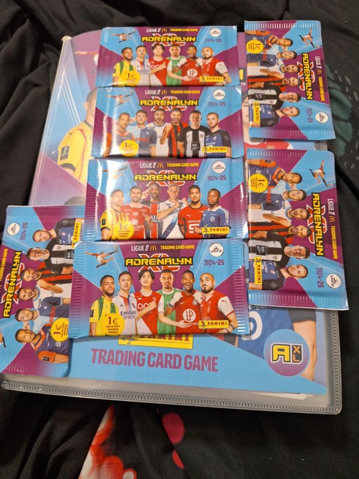8 paquets de cartes adrenalyn 24 25 ligue 1