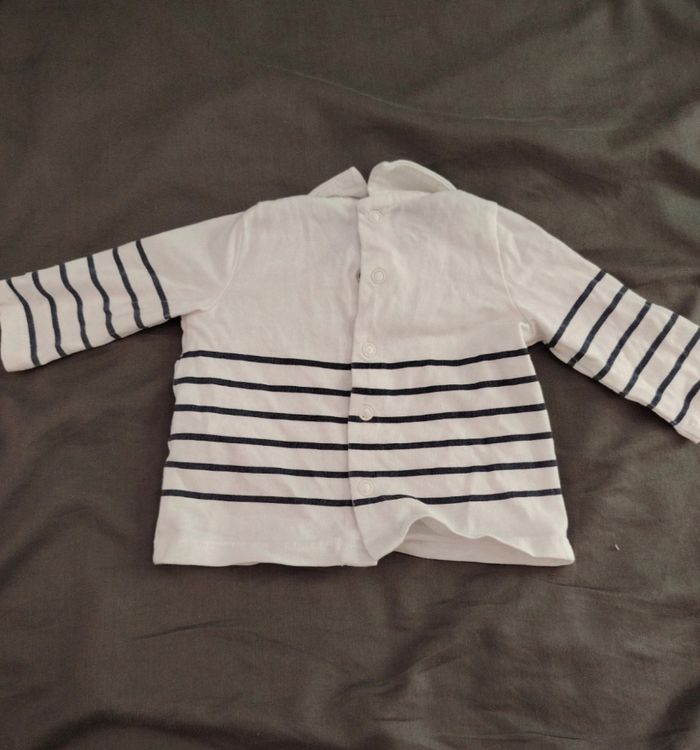 Tee shirt manches longues marinière - photo numéro 4