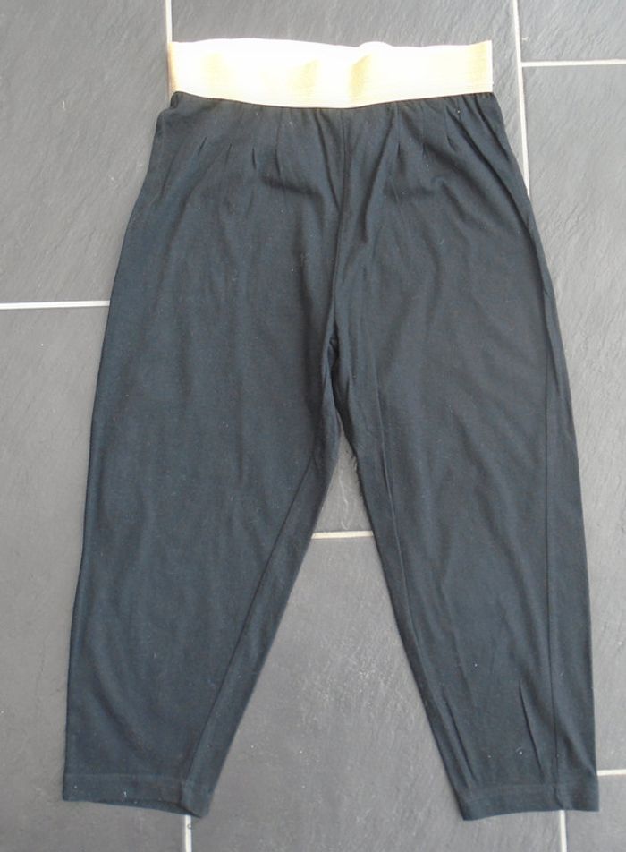 Joli pantalon noir et doré fille 10 ans ((134-140 cm)