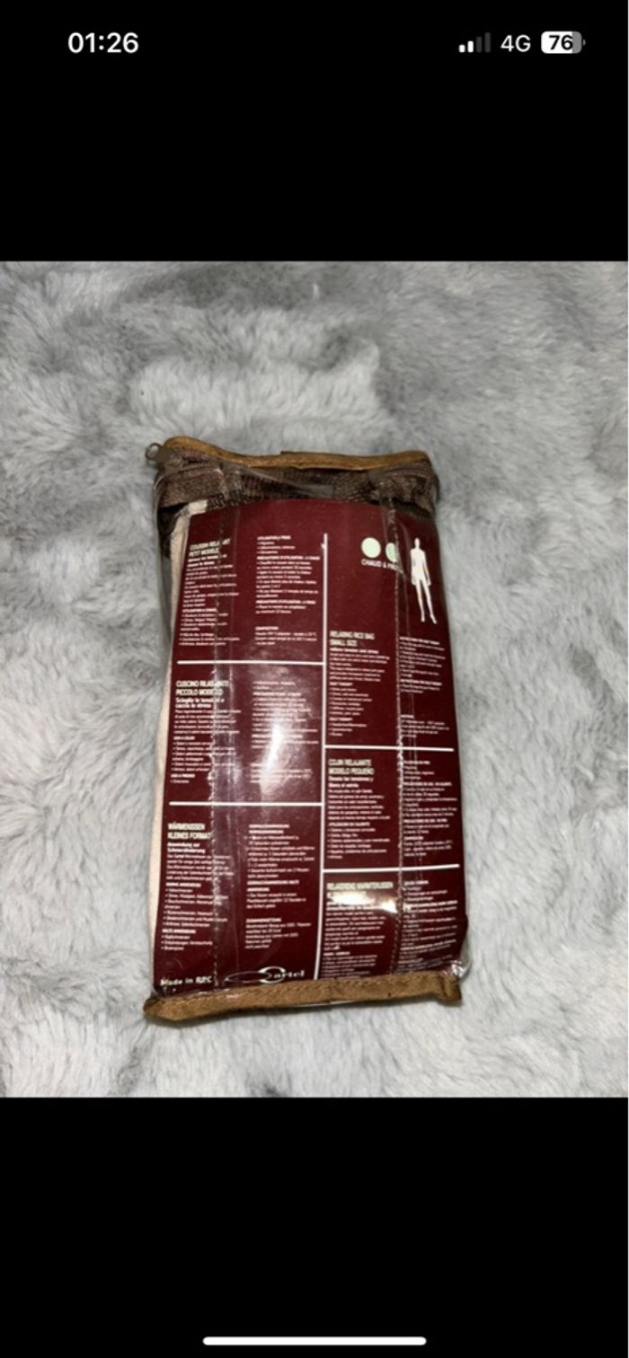 Coussin relaxant / bouillotte - chaud et froid - photo numéro 4