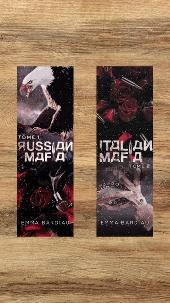 Marque page Russian Mafia et Italian Mafia tome 1 et 2