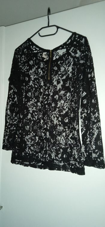 Haut dentelle transparent 