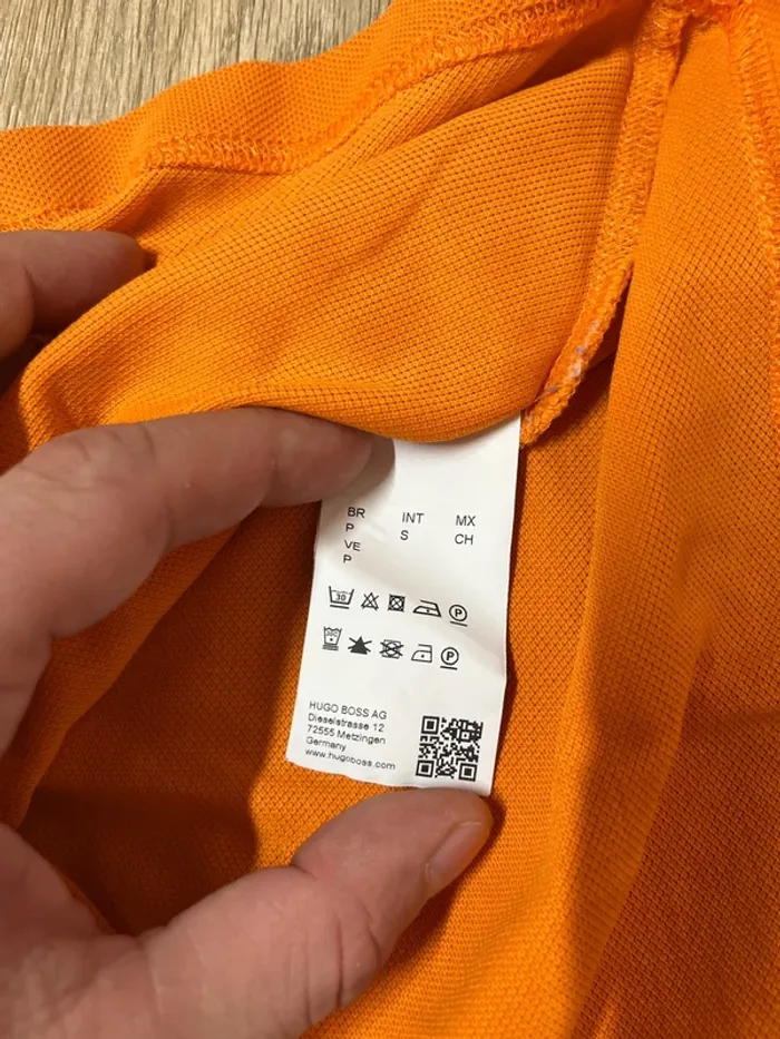 Polo Hugo boss - couleur orange - taille S - photo numéro 4