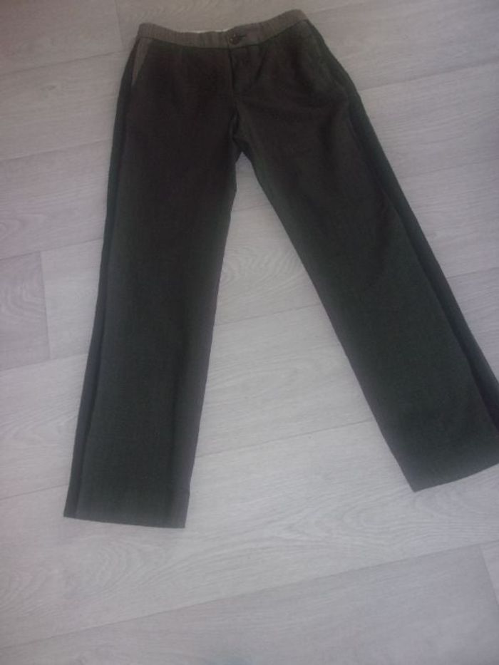 Pantalon ESPRIT marron grisé diverses textures taille 36 TBE