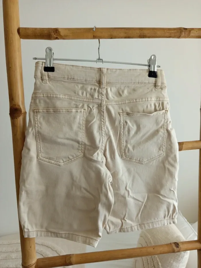 Short chino beige crème Mango Kids 10 ans - photo numéro 3