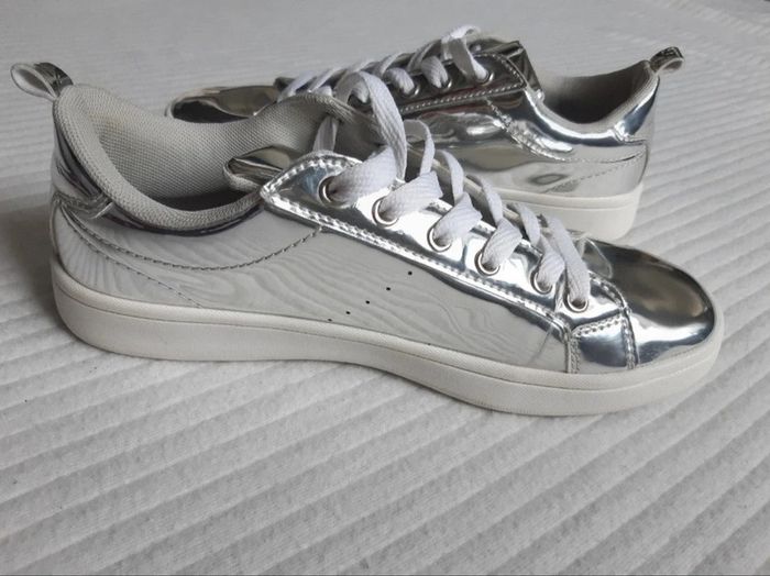 Baskets argentées kiabi 38 - photo numéro 7