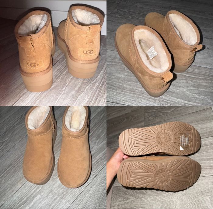 UGG plateforme neuve camel