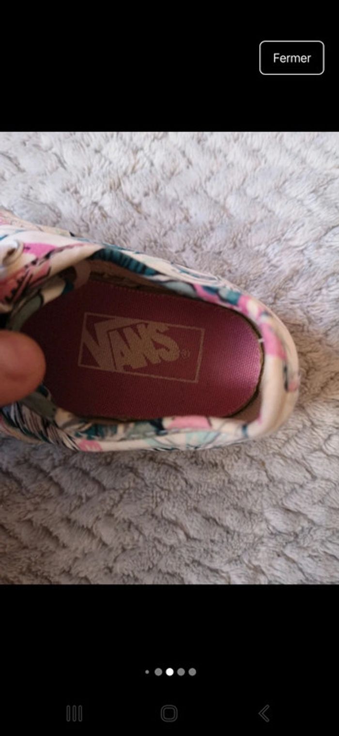 Basket en toile vans taille 22 fille - photo numéro 6