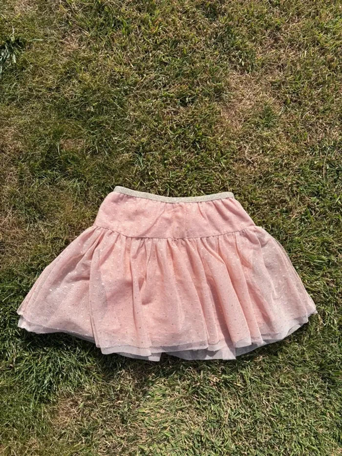 Jupe rose en tulles à paillettes 4 ans, tape à l’œil