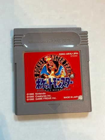 Gameboy japonaise : Pokémon pocket monster rouge