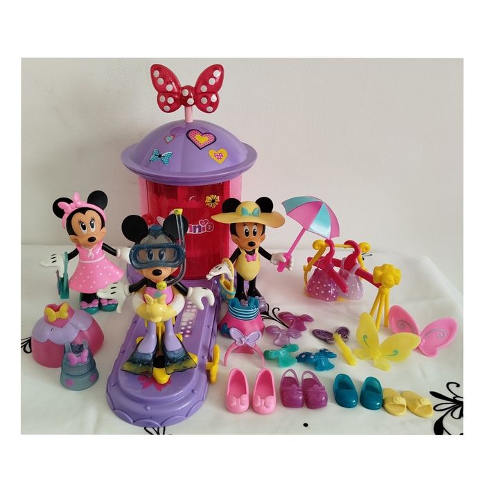 Défilé de Minnie et ses accessoires avec 3 personnages Minnie Fashionista Disney Imc toys