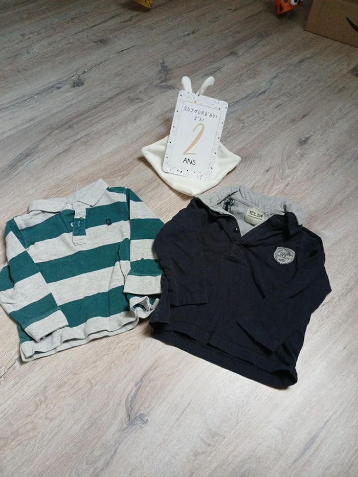 Lot de 2 polos 2 ans