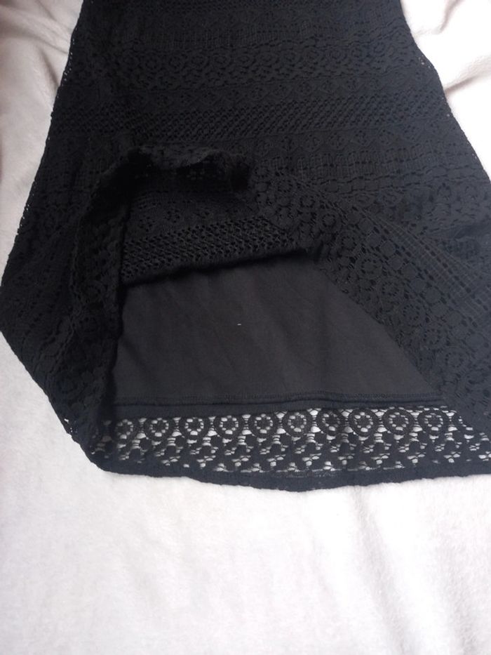 Robe noire courte style dentelle - photo numéro 6