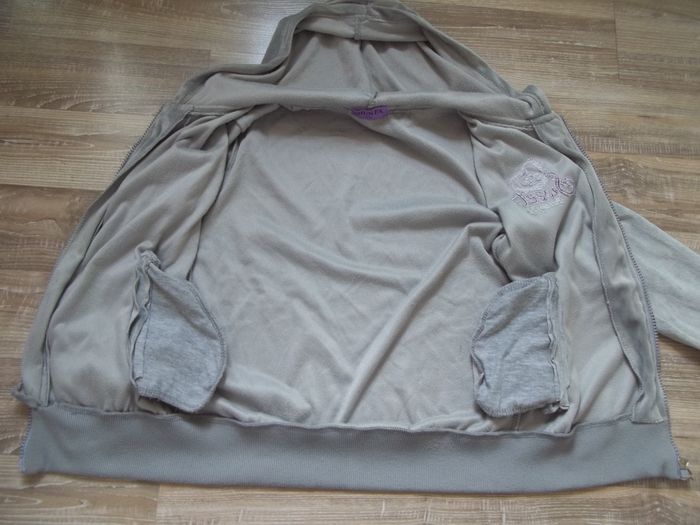 Gilet-sweat velours gris Shun Fa 12 - photo numéro 4