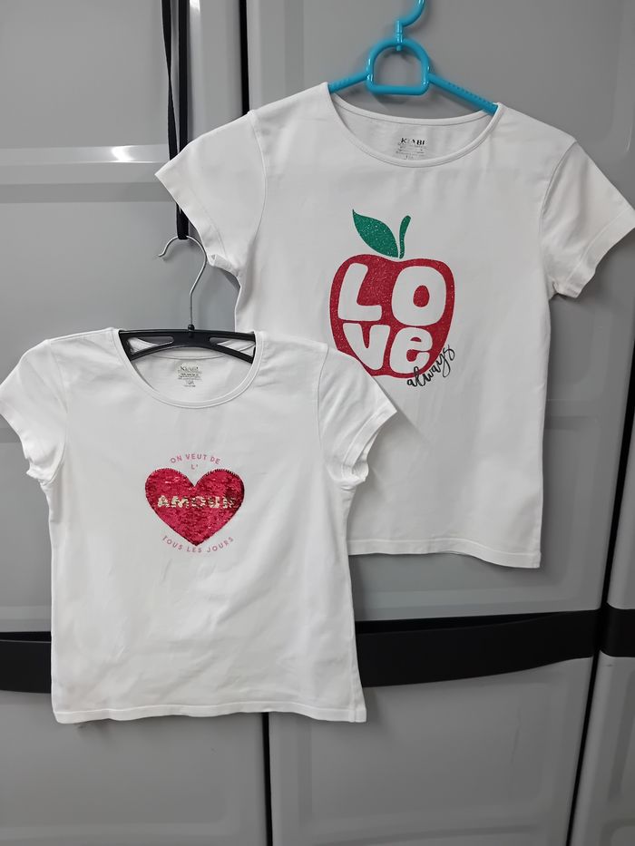 Lot 2 Tee-shirt fille KIABI 10ANS