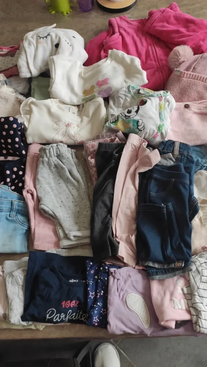 Lot vêtements bébé fille 1 , 3 et 6 mois 🪾 hiver - photo numéro 3