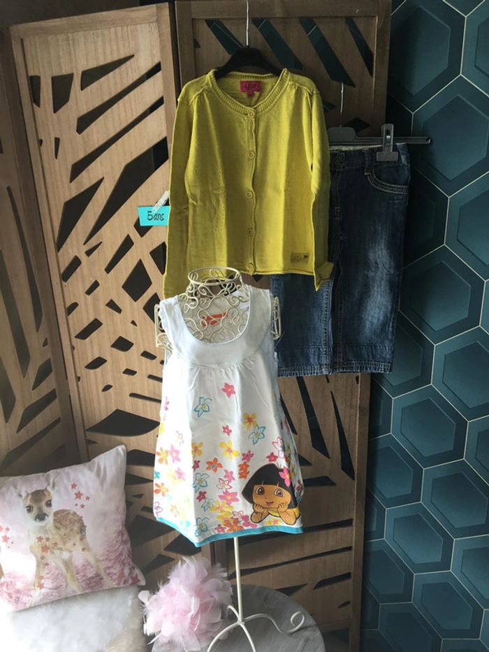 Ensemble 3 pièces fille 5 ans LCDP- Dora