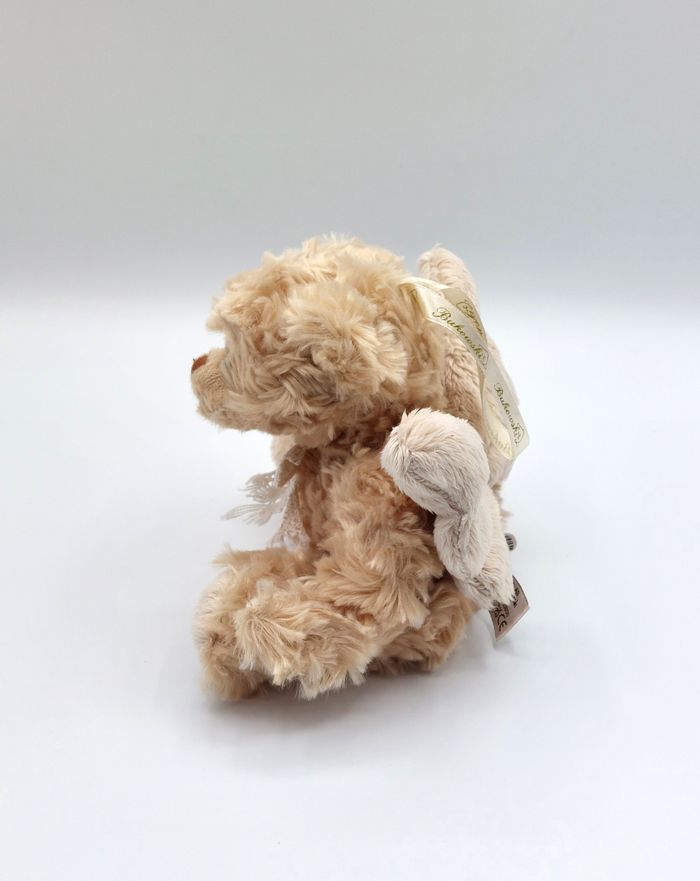 Petite peluche ours ailes d’ange BUKOWSKI beige doudou de collection environ 15 cm - photo numéro 3