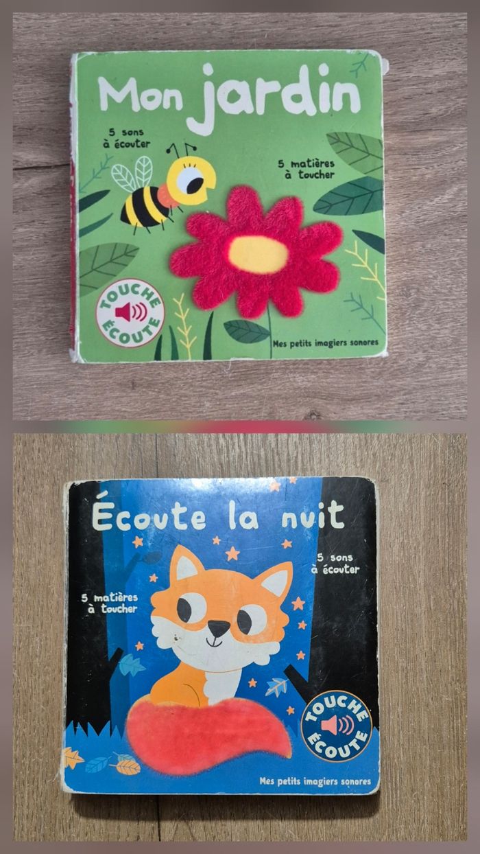 Lot livres sonores à toucher