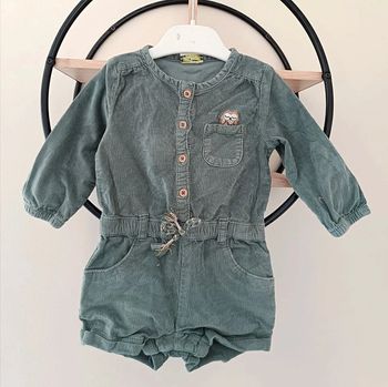 12 mois combishort côtelé tape a l oeil