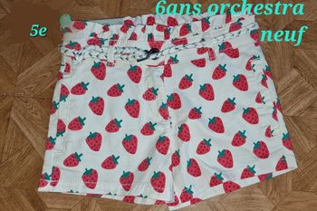 Short 6ans orchestra neuf