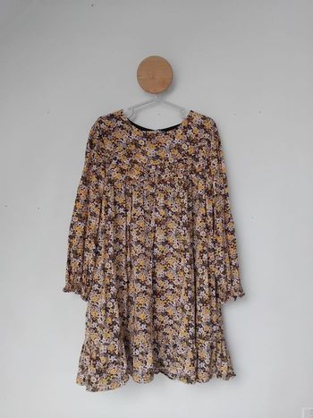 Robe 7 ans Sergent Major Fleurs manches longues Printemps 🏵